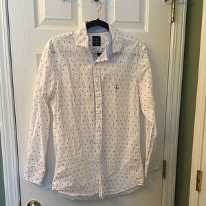 Tailorbyrd White Shirt with Multicolor Accents